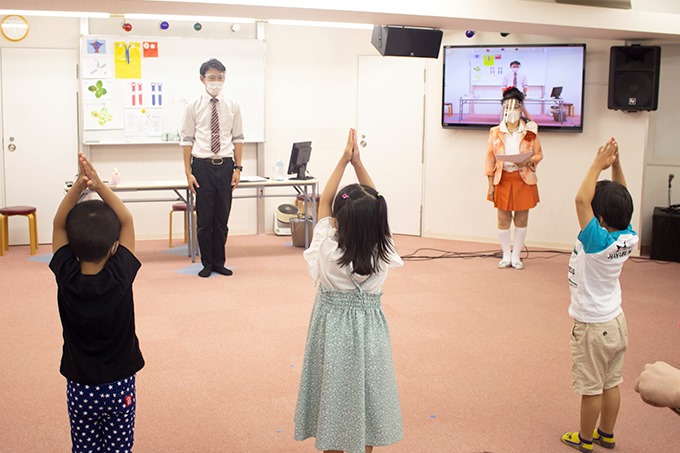 授業を楽しんでいる風景