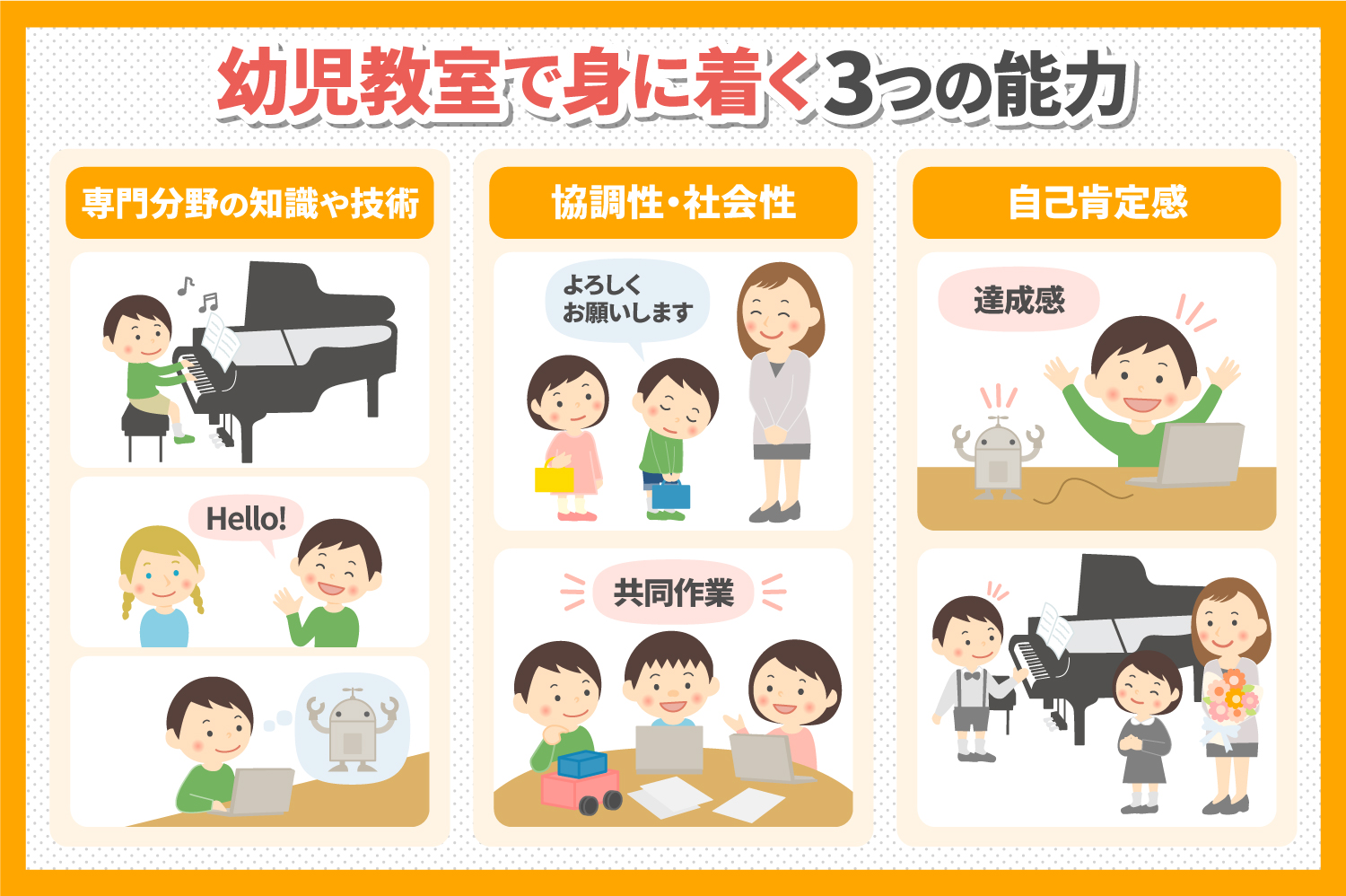幼児教室で身につく3つの能力