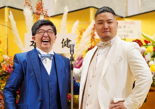 望月俊孝氏(お父様)とご子息、望月俊亮氏