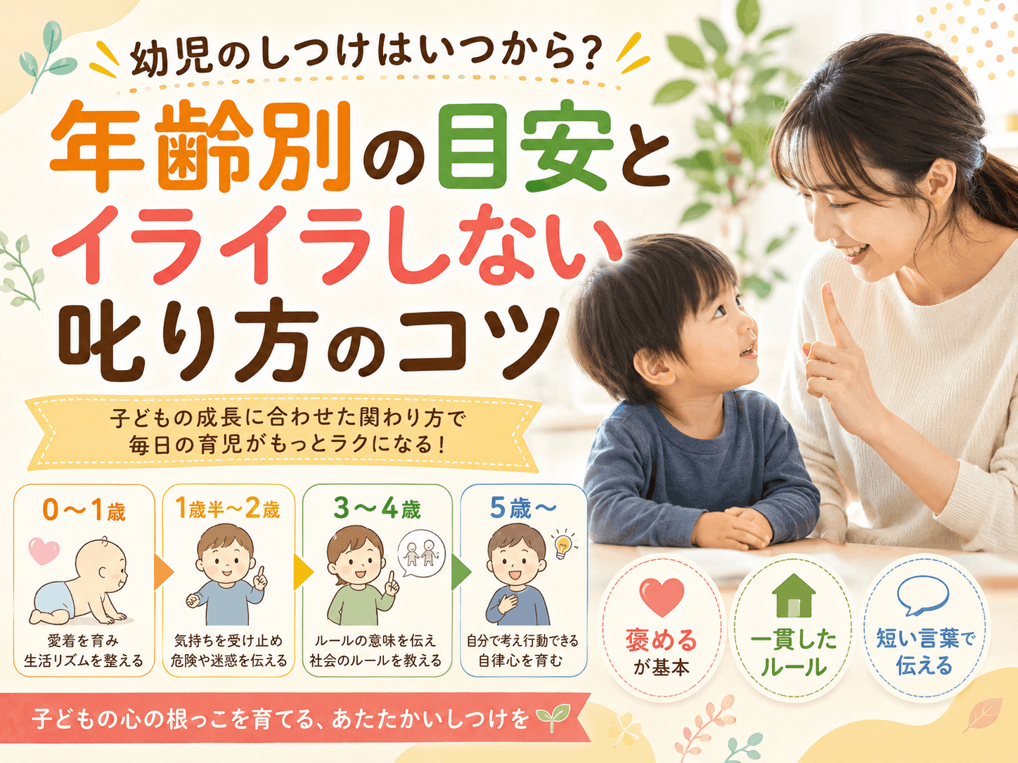 幼児のしつけはいつから