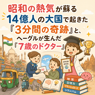 昭和の熱気が蘇る14億人の大国で起きた『3分間の奇跡』と、へーグルが生んだ『7歳のドクター』