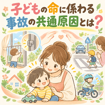 子どもの命に係わる事故の共通原因とは？
